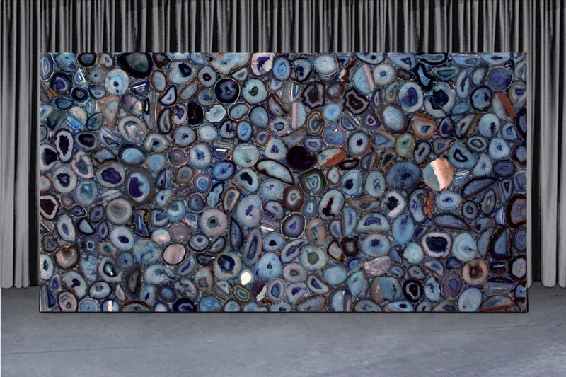 Blue Agate Precious Stone