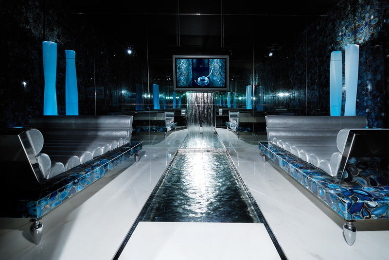 Blue Agate Precious Stone