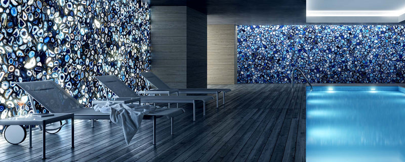 Blue Agate Precious Stone