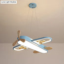 GobekUsa Kids' Plane Acrylic Hanging Lamp LED Chandelier for Bedrooms