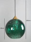 GobekUsa Glass Ball Pendant LED Chandelier for Bedroom Dining Room Kitchen