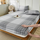 GobekUsa Coarse Cotton Queen Fitted Sheet: Comfortable, Durable Maternal Child Bedding