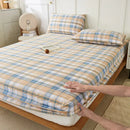 GobekUsa Coarse Cotton Queen Fitted Sheet: Comfortable, Durable Maternal Child Bedding