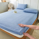 GobekUsa Coarse Cotton Queen Fitted Sheet: Comfortable, Durable Maternal Child Bedding