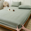 GobekUsa Coarse Cotton Queen Fitted Sheet: Comfortable, Durable Maternal Child Bedding