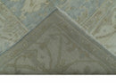 Blue And Beige Traditional Oushak Design Hand Knotted 6x9 wool area rug