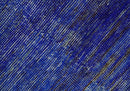 Blue and Charcoal Modern Abstract Hand knotted 8x10 Art Silk Area Rug