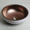 GobekUsa Hand Painted Ceramic Vessel Sink Set with Golden Teapot Spout Faucet