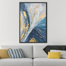 Blue and Gold Beauty Oil Painting