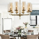 GobekUsa Glass Chandelier: Elegant Nordic Design Hanging Lamp for Kitchen Island, Restaurant, and Home