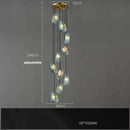 GobekUsa G9 LED Copper Pendant Light for Foyer & Dining Room