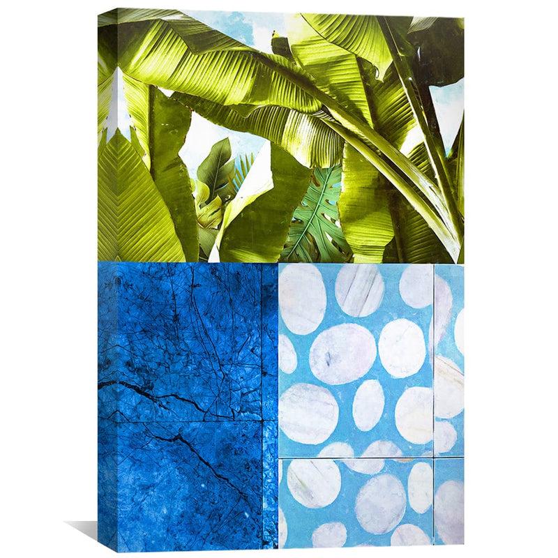 Blue and Green Abstract Canvas