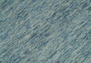 Custom Made Blue and Ivory Hand Woven Wool Area Rug - Sophisticated Tone on Tone by The Rug Decor