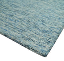 Custom Made Blue and Ivory Hand Woven Wool Area Rug - Sophisticated Tone on Tone by The Rug Decor