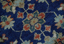Blue and Rust Turkish Design Traditional Serapi 8X10 Hand Knotted Wool Area Rug by The Rug Decor
