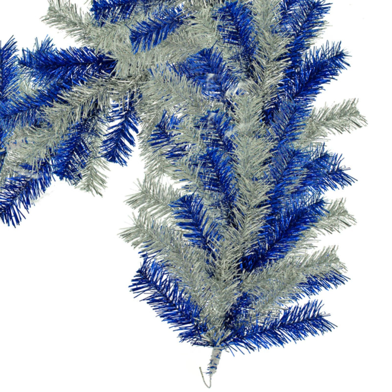 Blue & Silver Christmas Garland