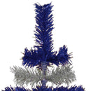Blue & Silver Layered Tinsel Christmas Tree by Lee Display