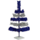 Blue & Silver Layered Tinsel Christmas Tree by Lee Display