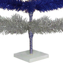 Blue & Silver Layered Tinsel Christmas Tree by Lee Display