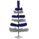 Blue & Silver Layered Tinsel Christmas Tree by Lee Display
