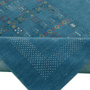 Blue and White Gabbeh Design Hand Loomed Premium Wool Area Rug by The Rug Decor