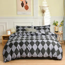 GobekUsa Geometric Stripes Bedding Set: Duvet Cover, Bed Sheets, Pillowcases