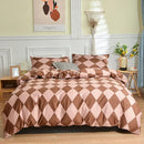 GobekUsa Geometric Stripes Bedding Set: Duvet Cover, Bed Sheets, Pillowcases