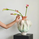 GobekUsa Irregular Porcelain Tulip Vase for Stylish Flower Arrangements