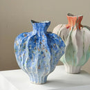 GobekUsa Irregular Porcelain Tulip Vase for Stylish Flower Arrangements