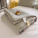 GobekUsa Cotton Summer Quilt with Soybean Fiber Filling - Four Seasons Comforter