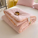 GobekUsa Cotton Summer Quilt with Soybean Fiber Filling - Four Seasons Comforter
