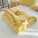 GobekUsa Cotton Summer Quilt with Soybean Fiber Filling - Thin Comforter for All Seasons