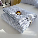 GobekUsa Cotton Summer Quilt with Soybean Fiber Filling - Thin Comforter for All Seasons
