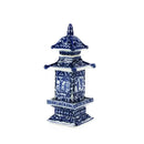 GobekUsa Blue and White Porcelain Layered Tower Vases