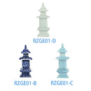 GobekUsa Blue and White Porcelain Layered Tower Vases