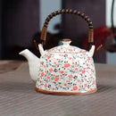 Blue and white porcelain teapot and cup set for dining room by Decorbites