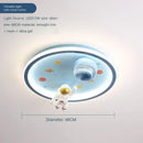 GobekUsa Blue Space LED Cartoon Chandelier for Kids Room Ceiling Lights disco