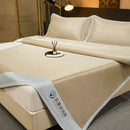 GobekUsa Ice Silky Cooling Mat Striped Bed Cover Skin-Friendly Pad