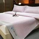 GobekUsa Ice Silky Cooling Mat Striped Bed Cover Skin-Friendly Pad