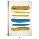 Blue and Yellow Symphony Canvas