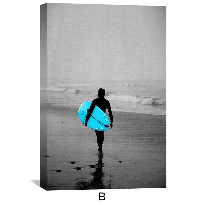 Blue Beaches Canvas