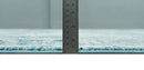 Blue, Beige and Black Antique Finish, Vintage look, Art Silk Area Rug, Living Room Rug | TRDMM1