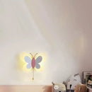 GobekUsa Butterfly Girl Cartoon Children Room Lamp with Energy-Saving LED for Bedroom