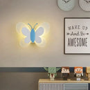 GobekUsa Butterfly Girl Cartoon Children Room Lamp with Energy-Saving LED for Bedroom