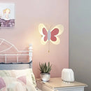 GobekUsa Butterfly Girl Cartoon Children Room Lamp with Energy-Saving LED for Bedroom