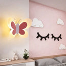 GobekUsa Butterfly Girl Cartoon Children Room Lamp with Energy-Saving LED for Bedroom