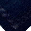 Hand Loomed Wool Area Rug with Blue Center Pattern - Artisanal Premium Woven Design by The Rug Decor