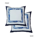 GobekUsa Blue Chinoiserie Home Pagoda Bolster Pillowcase 30x65 Luxury Cushion Cover