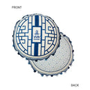 GobekUsa Blue Chinoiserie Home Pagoda Bolster Pillowcase 30x65 Luxury Cushion Cover