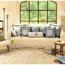 GobekUsa Blue Chinoiserie Home Pagoda Bolster Pillowcase 30x65 Luxury Cushion Cover